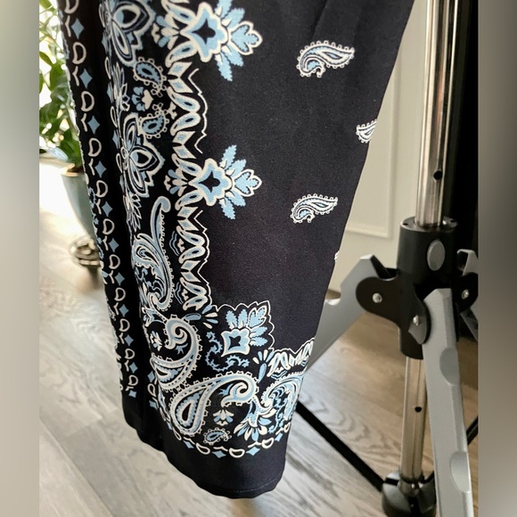 DKNY Navy Patterned Pants - Picture 3 of 7